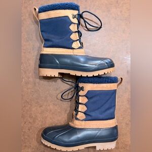 Vintage- Eddie Bauer Navy and Tan Winter Boots